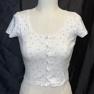 brandy Melville Short sleeve crop top